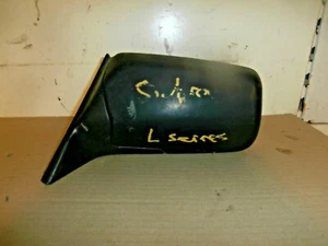 SUBARU L SERIES NEARSIDE PASSENGER SIDE MANUAL DOOR MIRROR BLACK PLASTIC - Picture 1 of 1