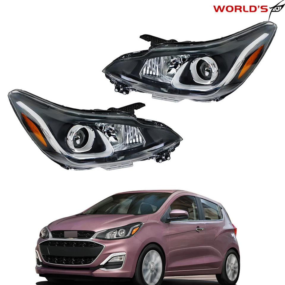 Headlamp For Chevy Spark 2019-2021 Halogen Headlight Right&Left Side w/o LED DRL - Image 1 of 4