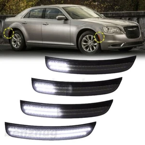 4pcs LED Side Marker Light For Chrysler 300 2015-2023 LED Strip White Front Rear - Picture 1 of 12