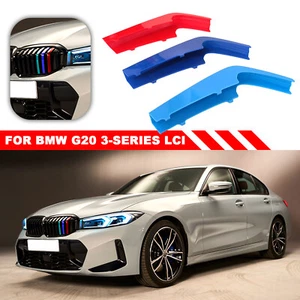 M Color Sport Kidney Grille Strip Cover Clip Trim For BMW 3-Series G20 2023 LCI - Picture 1 of 4