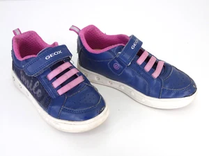 Geox Trainers Girls Sneakers Shoes Comfort Sequin Smiley J Skylin Size 28 UK 10 - Picture 1 of 17