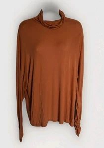 Nuevo Top Fabletics Jess Naranja Manga Larga Cuello Alto Mujer Talla 3X 20-22 - Imagen 1 de 3