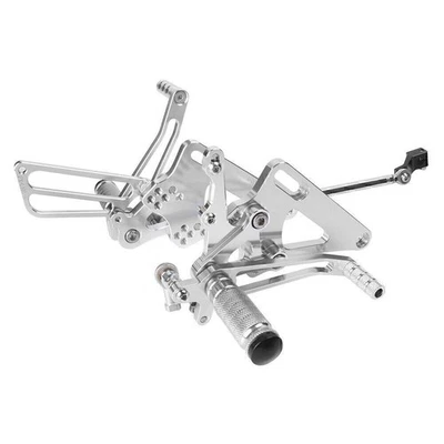 For Honda CB400 VTEC1-4 Rearset Rear Set Adjustable Race Footpegs Silver GP - Image 1 of 4
