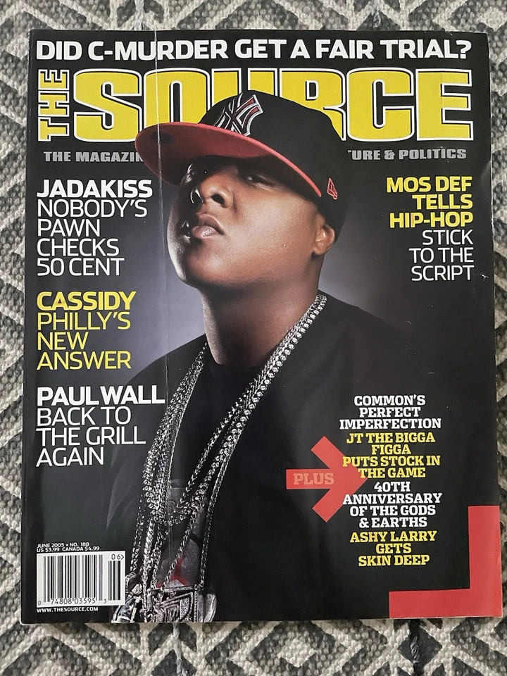THE SOURCE MAGAZINE Jadakiss 50 Beef Cassidy Paul Wall Mos Def JUNE 2005 NO 188 - Image 1 of 1