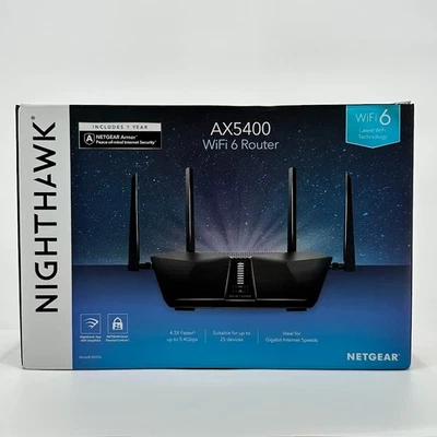 NETGEAR Nighthawk 6-Stream Dual-Band WiFi 6 Router (RAX54S) Security Features - Image 1 of 4