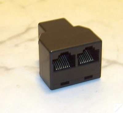 ISDN Leitungsdoppler 2:1 Y-Adapter - 2 Telefone an einem Kabel _ht - Bild 1 von 4