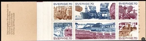 Schweden, komplette Heftchenscheibe mit 6 Marken, postfrisch-1970, 70 öre, Sc. 866a, SG SB249 - Bild 1 von 2