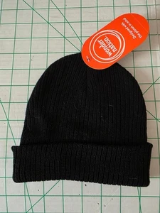 Wonder Nation Beanie Hat. Toddler. Over 24 Months. Black - Picture 1 of 1