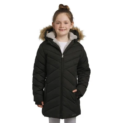 NEW ⭐ Lands End - Girl's Youth Lined Parka Winter Jacket - Black Size M (10/12) - Image 1 of 4