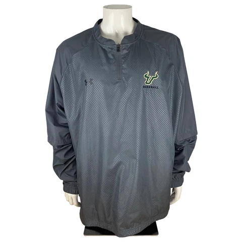 Under Armour USF Baseball Hot Jacket Mens Size 2XL USF Bulls Detachable Sleeves Cover