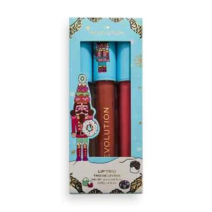 Authentic REVOLUTION BEAUTY -- NUTCRACKER -- Lip Gloss Trio BNIB Free Postage - Picture 1 of 2
