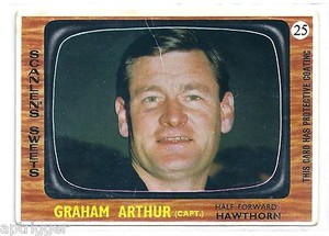 1967 Scanlens (25) Graham ARTHUR Hawthorn ^^^
