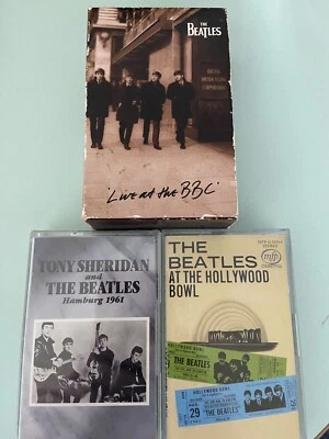 The Beatles Live at the BBC - Double Box Cassette + 2 Other Beatles Cassettes - Image 1 of 4
