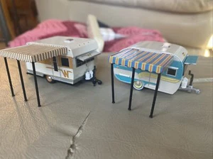 Greenlight 1964 Winnebago & 1958 Camper 1/64 Scale YOU GET BOTH With AWNINGS - Picture 1 of 7