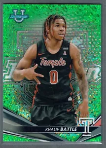 2022-23 Bowman University Best Khalif Battle Green Mini Diamond Refractor /99 RC - Bild 1 von 2