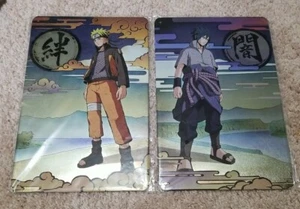 *Sin juego* Placas de metal Naruto y Sasuke Shippuden Ultimate Ninja Storm 4 - Imagen 1 de 3