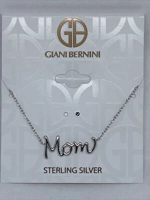Collar colgante de plata esterlina Giani Bernini SSF012695S18 mamá precio de venta sugerido por el fabricante 85 USD CP157 Foto 1 de 3