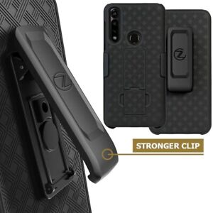 For Motorola Moto G POWER 2020 Holster Belt Clip Slim Combo Case Durable Black 