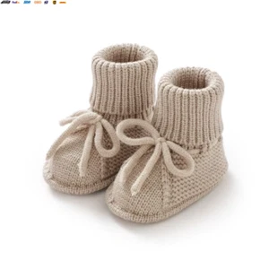 Fashion Infant Baby Boy Socks Shoes Pure Color anti Slip Knit Newborn Girls Floo - Picture 1 of 9