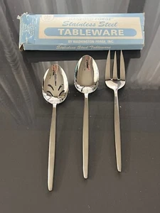 Hanford Forge NORTHERN SEA Stainless Flatware NOS 3 pc Serving ~NEW~ JAPAN - Picture 1 of 7