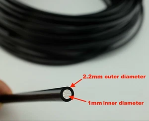 Fibre optic lighting cable in 1mm / 2.2mm black PVC waterproof DIY, Sensory - Picture 1 of 5
