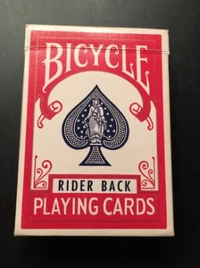 Vintage Bicycle Rider Back Playing Cards, Poker 808 w 2 Jokers - Picture 1 of 9