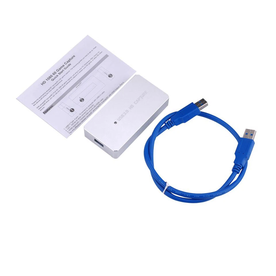 HDMI USB 3.0 Phone PC Video Capture Card Recording Box PS3/4 Game Live Streaming - Image 1 of 4