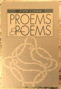 Proems & Poems, by Ruth Slonim, 1992 pb, Washington State University - Picture 1 of 1
