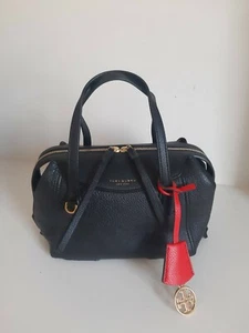TORY BURCH Small Black Leather PERRY Bag - Picture 1 of 10