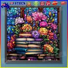AU Paint By Numbers Kit DIY Oil Art Bookend Flower Picture Home Wall Decor 40x40