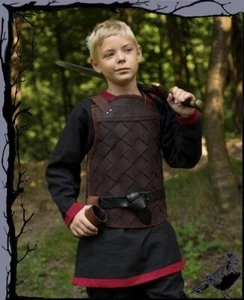 Armadura de cuero para niños vikingos medievales - Ready for Battle Epic Armoury - Imagen 1 de 3