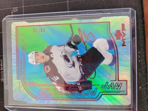 2020-21 UD SHANE BOWERS MVP Prospects Blue #d /20 AVALANCHE