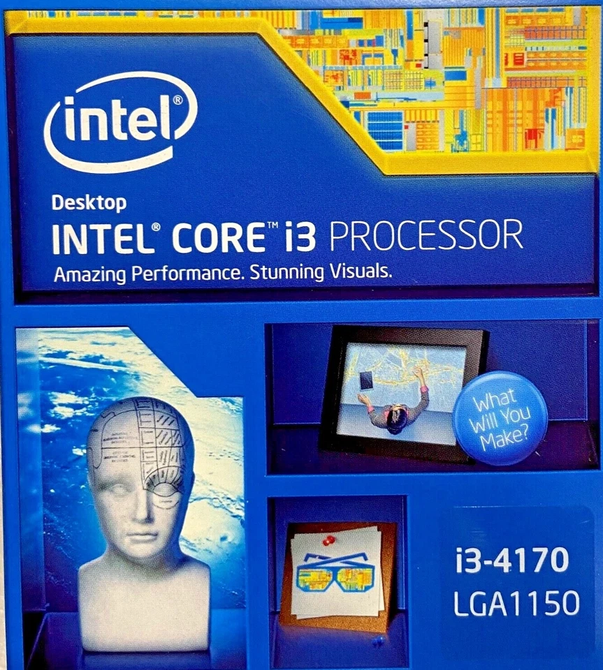 Intel BX80646I34170 SR1PL Core™ i3-4170 Processor 3M Cache, 3.70 GHz NEW - Image 1 of 2