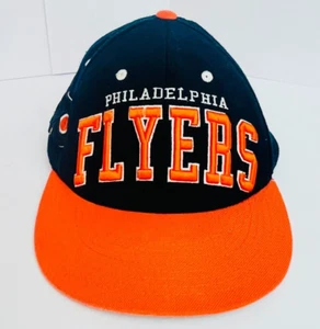 Philadelphia Flyers SnapBack Raised Embroidered Cap Hat Blue Orange NHL Hockey - Picture 1 of 9