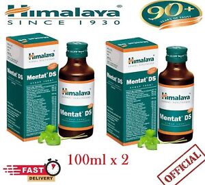 2 X 100 Himalaya Ayurvedic Mentat DS Syrup (S F) Channelizes Mental Energy 2025