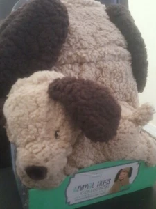 Little Miracles NWT Puppy Dog Plush Security hooded baby Blanket COSTCO PLUSH - Picture 1 of 4