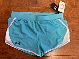 Under Armour Kids Girls Fly By Shorts (Big Kids) - YLG SZ 14-16 - Picture 1 of 2