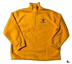 Vintage WV Mountaineers Sweatshirt Mens XL 1/4 Zip Fleece West Virginia - Picture 1 of 7