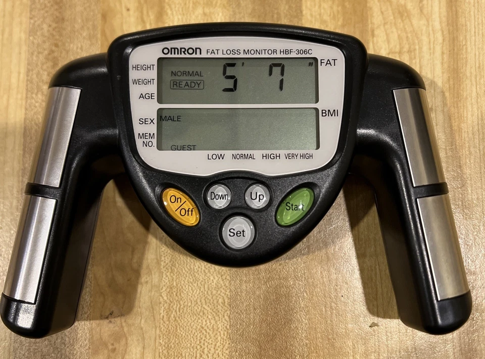 Omron HBF-306CN Fat Loss BMI Monitor Tracker - Black - Tested and Working B4 - Image 1 of 4