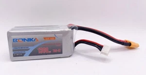 Bonka 75C-4S 1300mAh 4S1P 14,8V LiPo Akku für FPV RACING UND DROHNE XT60 JSTXH - Bild 1 von 3