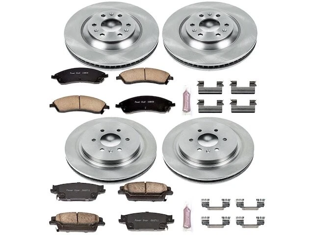 Kit de pastillas de freno y rotor delanteras y traseras para 04-09 Cadillac SRX ZZ79H3 Foto 1 de 1