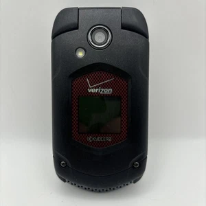 Kyocera DuraXV+ E4520 PTT, telefono cellulare flip nero e rosso 4 GB (Verizon) (LEGGI) - Foto 1 di 9