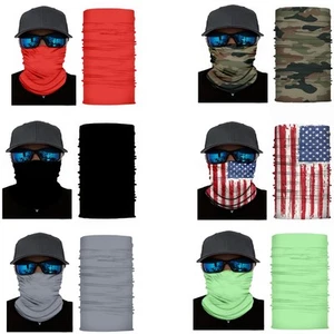 Pack of 8 Qraftsy Motorcycle Face Covering Neck Gaiter with Dust Wind - Picture 1 of 41