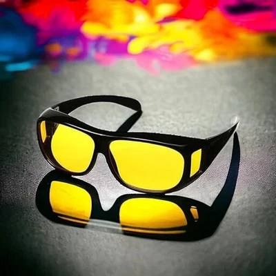 Gafas de conducción nocturna HD visión antideslumbrante lentes amarillas polarizadas tintadas unisex Foto 1 de 4