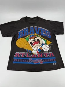 Camisa De Colección 1993 Atlanta Braves Taz Looney Tunes Para Hombre XL Béisbol MLB Cambios - Imagen 1 de 10