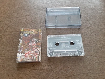 Iron Maiden Somewhere in Time Cassette Tape 1988 Capitol Records Foto 1 de 4