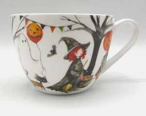 PORTOBELLO BY DESIGN HALLOWEEN COFFEE MUG “TRICK OR TREAT!” Bone China NWOT - Picture 1 of 15
