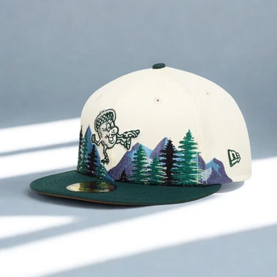 Oakland Oaks Acorns New Era 59FIFTY Outdoor Fitted Hat Sz. 8 RARE - Image 1 of 4