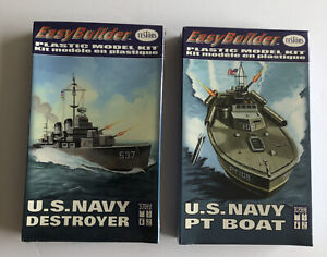 Lot of (2) TESTORS USN PT BOAT (PT-109) & Destroyer - Sealed Kits No.862001 & 02