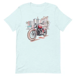 Art Deco Motorrad Unisex T-Shirt - Bild 1 von 6